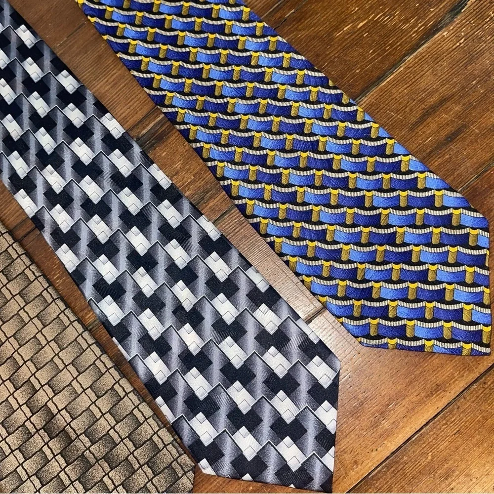 Robert Talbott Green and Gray Silk Ties